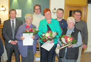 Im Vereinsheim des TuS Gahlen wurden am Montagabend langjährige Vereinsmitglieder geehrt. Foto Scheffler