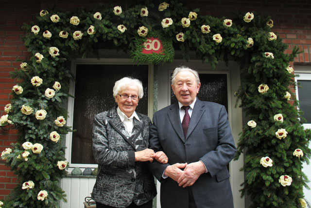Maria und Johann Bienbeck sind seit 60 Jahren verheiratet. Foto Scheffler