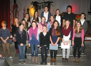 Die Teilnehmer der 5. Ausgabe des Wettbewerbs "Junge Klassik" am 18. November 2012. Foto Scheffler