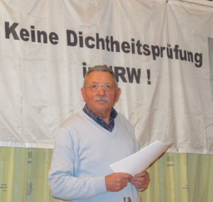 Werner Bischoff bitett die Gemeinde Schermbeck um eine Satzungsänderung. Foto: Scheffler