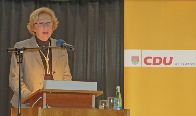 Die CDU-Landratskandidatin Christiane Seltmann war Gastrednerin beim CDU-Neujahrsempfang. Foto: Scheffler 