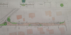 So soll die neu zu gestaltende „Alte Landstraße“ nach dem Umbau aussehen. Repro Scheffler