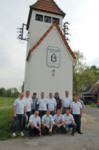 Vorstand und Offizierskorps der Kiliangilde Altschermbeck besuchten im April 2014 das Dammer Strommuseum