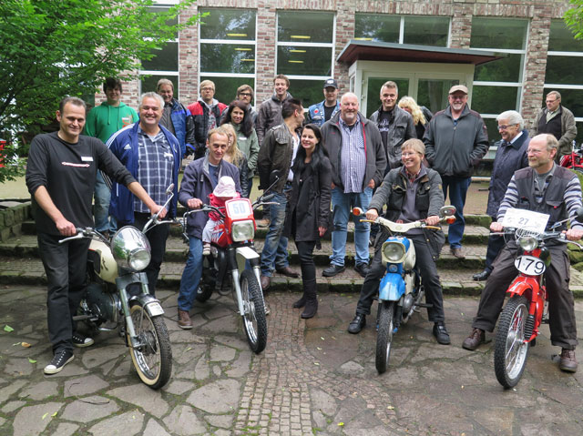 Auf dem Gelände der Schermbecker Gaststätte Ramirez veranstaltete die „Kreidler & Moped IG Schermbeck“ am Donnerstag ein Treffen für Fahrzeuge aller Traditionsmarken. Foto Scheffler