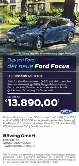 Auto des Monats bei Ford Böwing