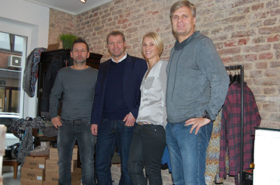 (v.l.) Marco Krüger, Mike Rexforth, Tanja Krüger und Kai Ulland. Foto Elmar Venohr