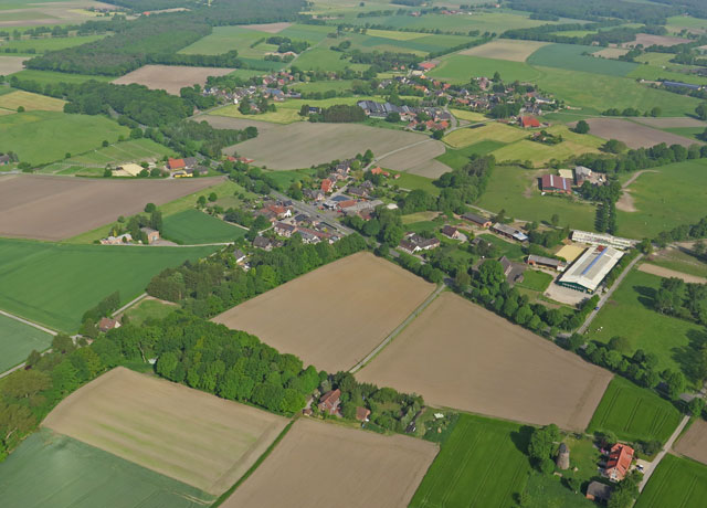 Schermbeck-Damm, Luftbild