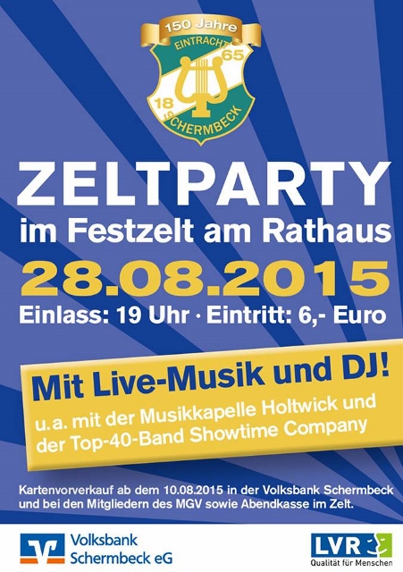 Zeltparty und  Musik in Schermbeck (1)