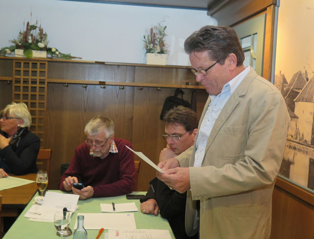 Ulrich Stimer informierte über die Aktivitäten der CDU. Foto: Helmut Scheffler