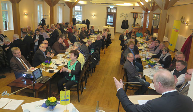 Der FDP-Kreisparteitag fand in der Obrighovener Gaststätte Schepers statt. Foto: Helmut Scheffler