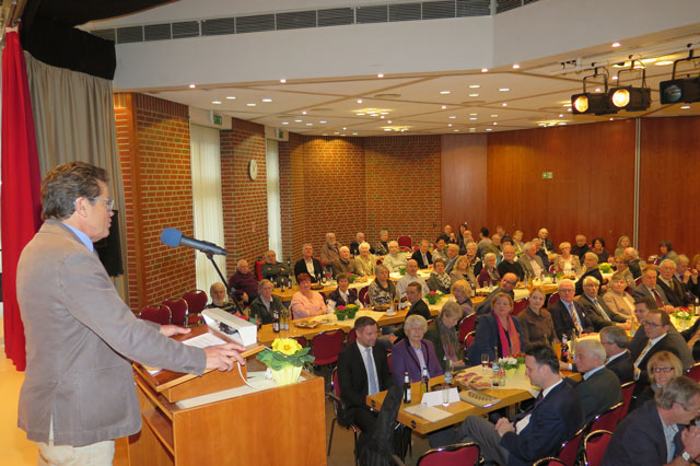 Etwa 90 Bürger kamen am Samstag zum CDU-Neujahrsempfang ins Begegnungszentrum des Rathauses. Foto: Helmut Scheffler