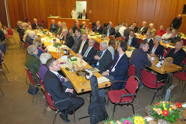 Etwa 90 Bürger kamen am Samstag zum CDU-Neujahrsempfang ins Begegnungszentrum des Rathauses. Foto: Helmut Scheffler