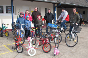 Einen Fahrradmarkt veranstaltete der Förderverein der Maximilian-Kolbe-Schule zum vierten Male. Foto Scheffler 