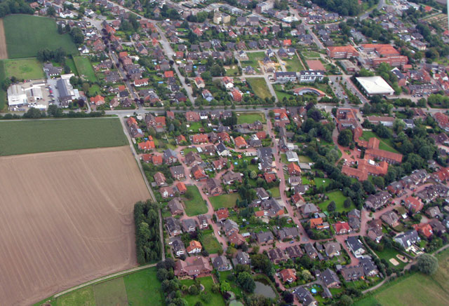 Luftbild (30): Baugebiete an der Erler Straße
