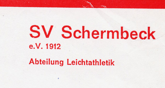 40 Jahre Leichtathleten des SV Schermbeck