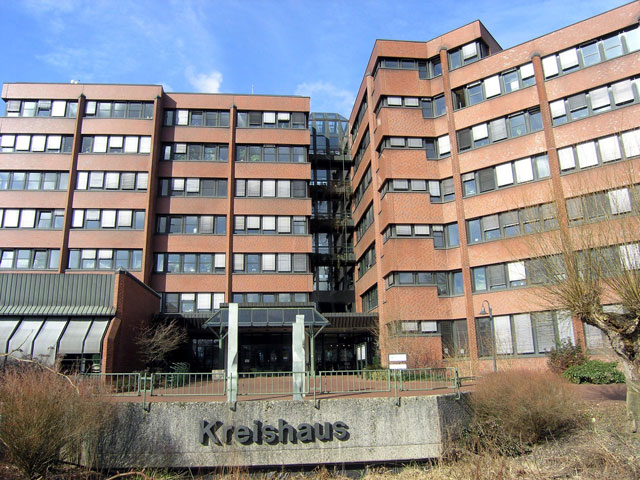 Eingeschränkte Parkmöglichkeiten am Kreishaus in Wesel
