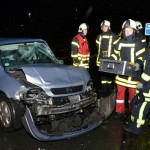 Schwerer Unfall auf der A 31 mit drei teils schwerverletzte Pers