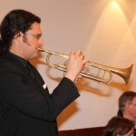 Trompeter Stefan Struck improvisierte in der Kirche