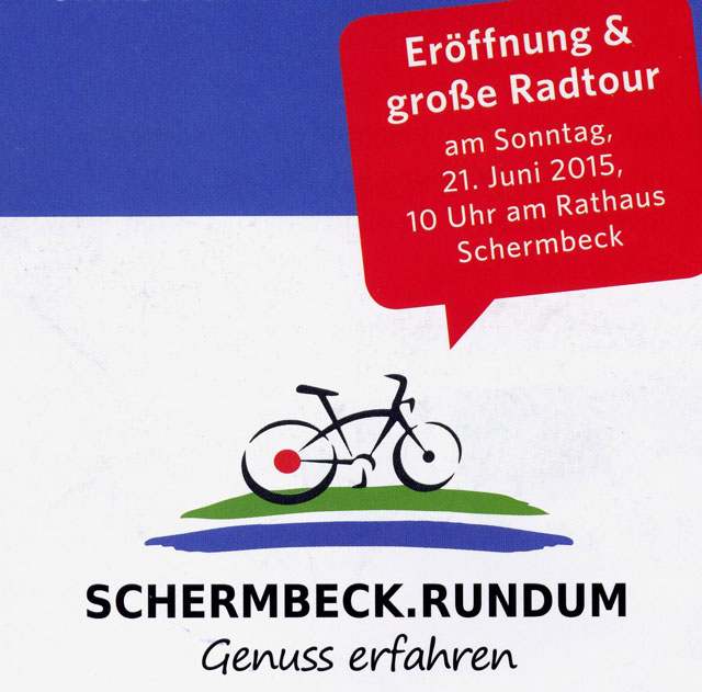 Programm der Eröffnung der Fahrradroute „SCHERMBECK.RUNDUM“