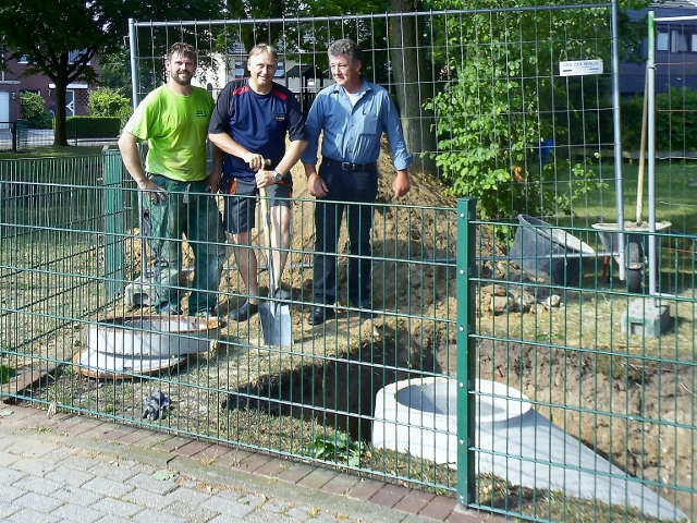Erster Spatenstich „Wasserspielanlage Gahlen Passstrasse“