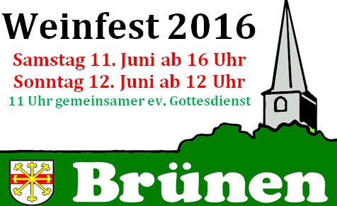 Brüner Dorf-Weinfest 2016 –