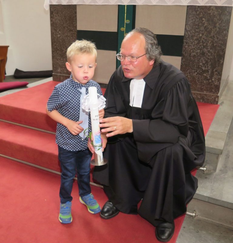 Erinnerung an die Taufe in der Gahlener Dorfkirche