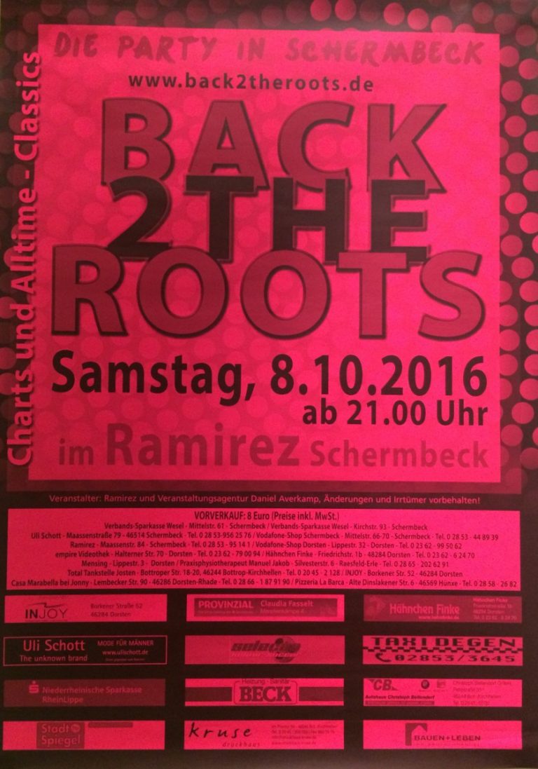 Back to the Roots-Party 08.10.2016