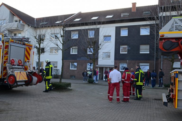 Feuerwehreinsatz wegen angebranntem Essen in Dorsten Holsterhausen