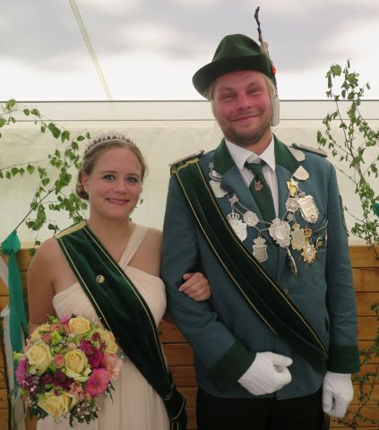 Königspaar in Weselerwald: Andreas Hülsmann und Sarah Nelke
