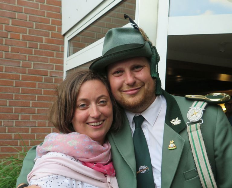 Königspaar in Gahlen: Matthias Rutert und Anna Stenpaß