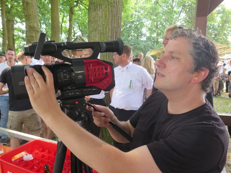 Sascha Lebbing filmte den Altschermbecker Königsschuss