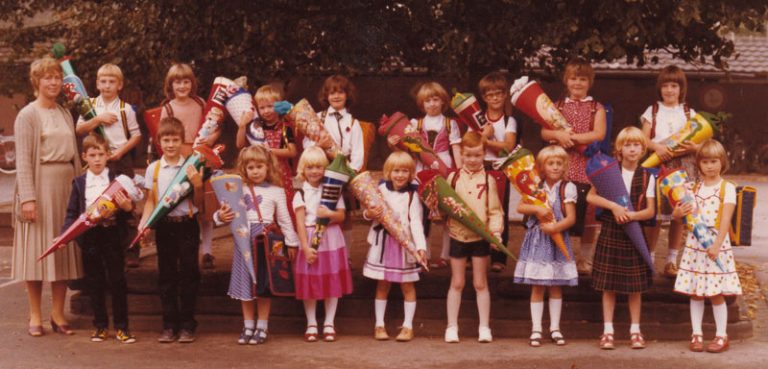 Schüler der GGS Brünen  im Schuljahr 1981/82