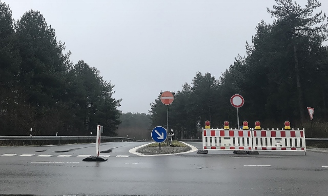 Update: Sperrrung Anschlussstelle Schermbeck  wurde verschoben!