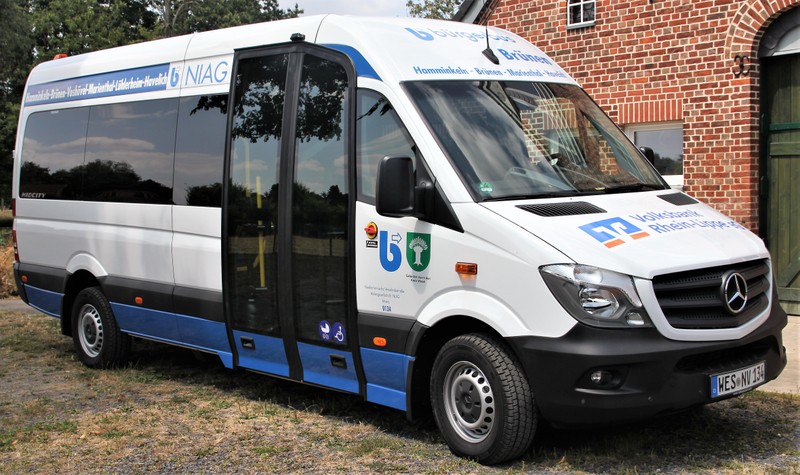 Der Brüner Bürgerbusverein nimmt Bus in Empfang