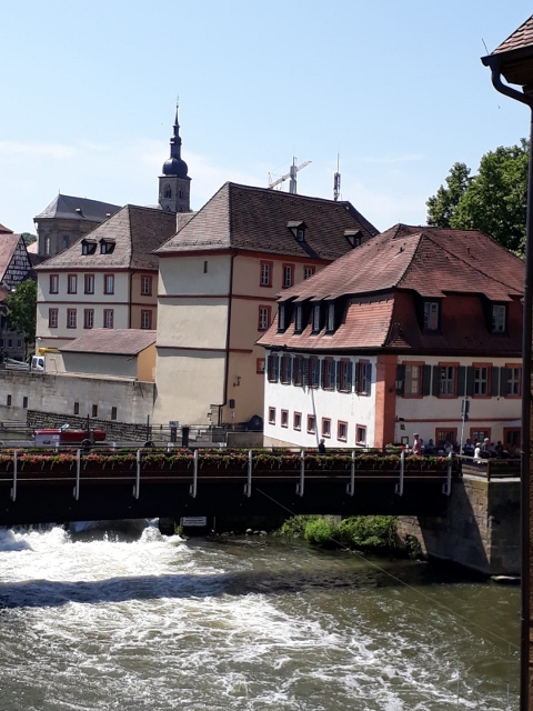 Bamberg mit Blick auf den Main 
