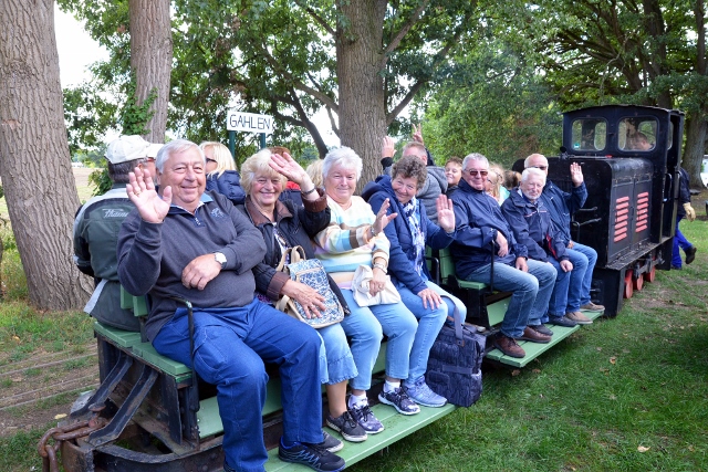 Feldbahnfreunde Gahlen freuten sich über zahlreiche Besucher am Wochenende. Foto_Petra Bosse