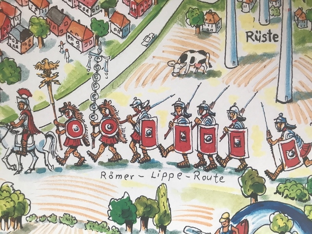 Wimmelbild the Schermbeck vom turmbauverein Damm