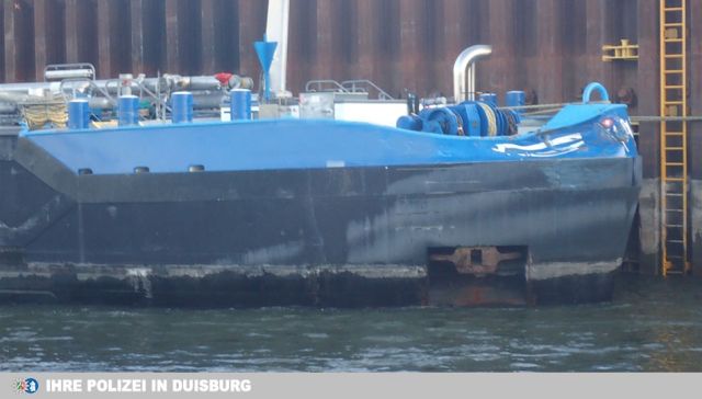 Schiffunfall Rhein Wesel