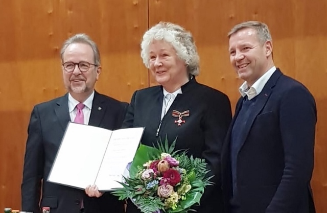 Gudrun Gerwien ist Trägerin des Bundesverdienstkreuzes