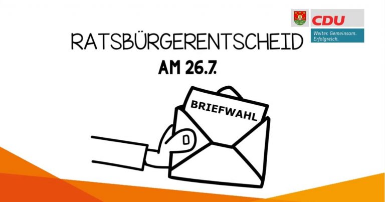 CDU Schermbeck sagt Nein zum Ratsbürgerentscheid