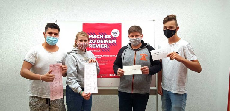Gesamtschüler nehmen an der Juniorwahl Ruhrparlament teil