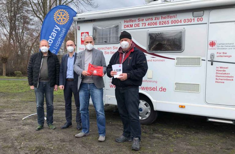 Rotary Club Lippe-Issel fördert Wohnungslosen-Hilfe mit 1300 Euro