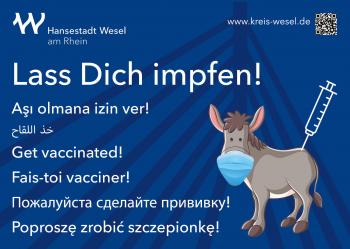 Lass Dich impfen! – Plakat-Kampagne der Stadt Wesel