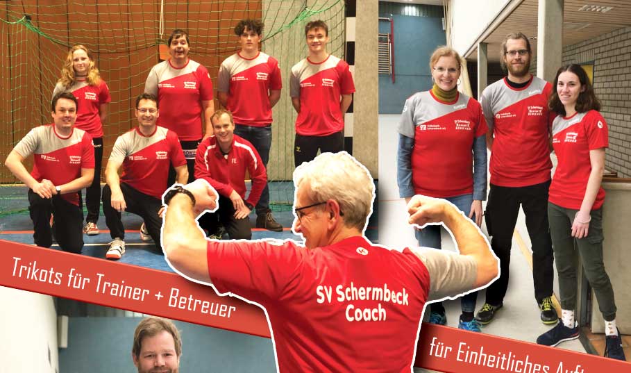 Volksbank Schermbeck sponsert Trikots für die „SV Schermbeck Coach“