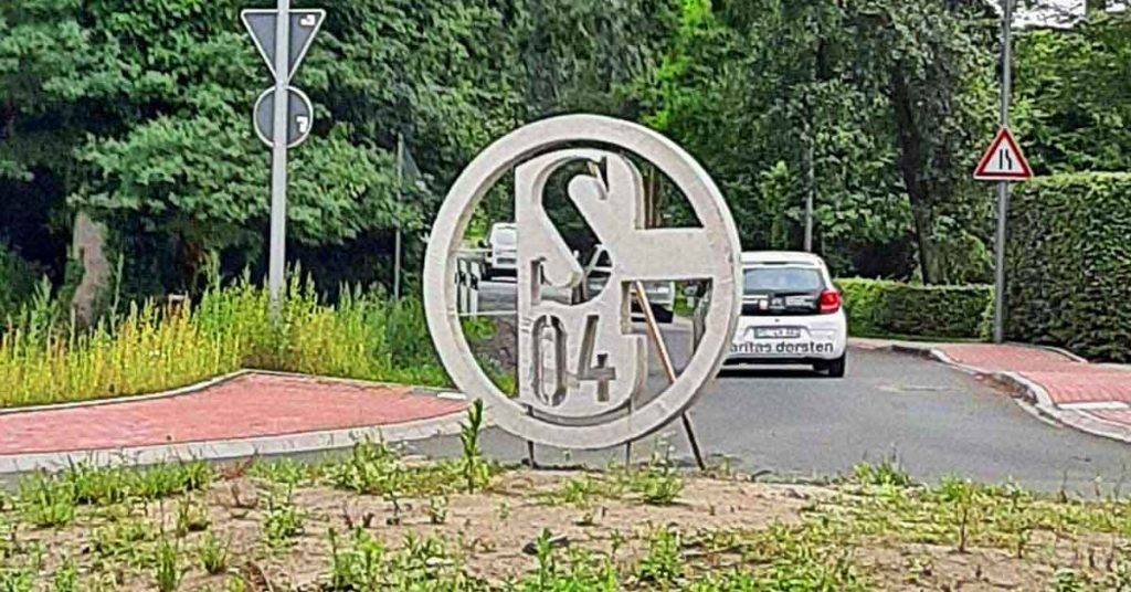Schalke-Logo in Lembeck gefunden