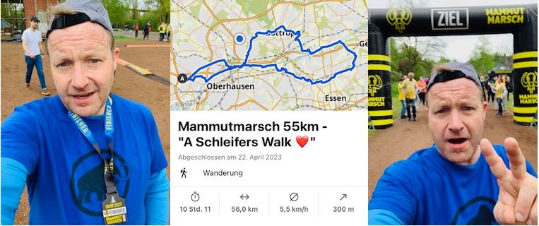Torsten Narawitz: 55 km Mammutmarsch Ruhrgebiet