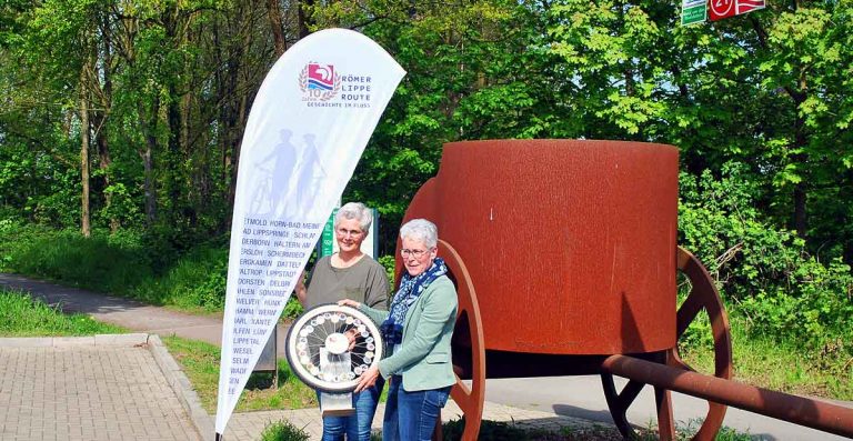 Römerrad in Schermbeck eingetroffen