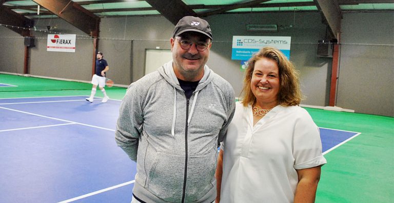 Tennishalle Schermbeck Melanie Gooß und Holger Kolwitz