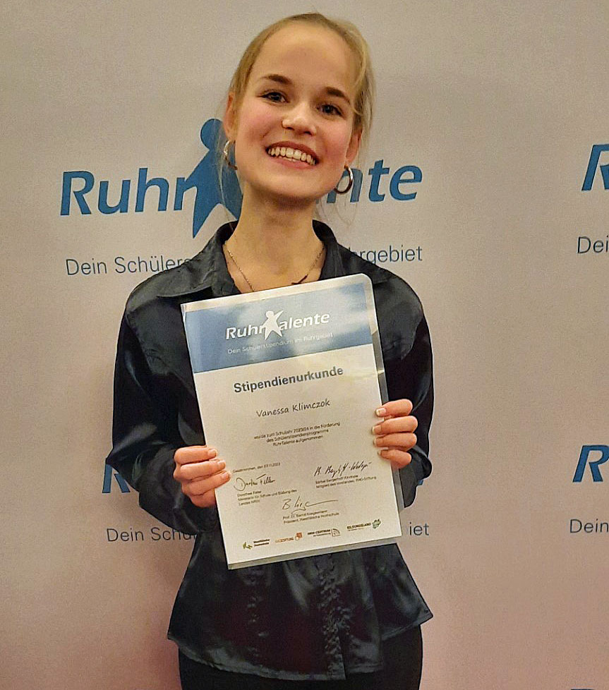 Stipendiatin-Ruhrtalente-Vanessa-KlimczokGesamtschule-Schermbeck-2023