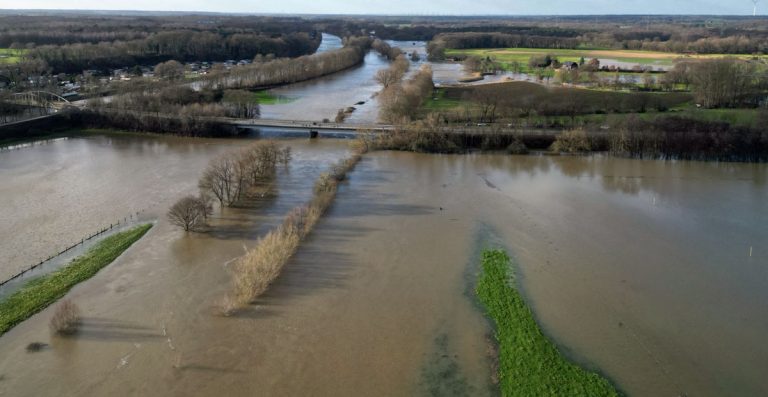 News Überschwemmung der Lippe in Schermbeck 2023